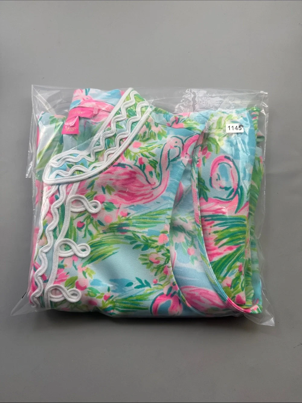 Lilly Pulitzer Jane Shift Dress Floridita Flamingo Print Sleeveless Womens 16 - Picture 8 of 8
